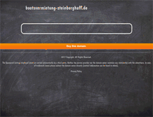 Tablet Screenshot of bootsvermietung-steinberghaff.de
